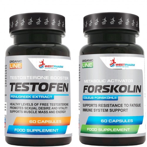 Курс на повышение уровня тестостерона Testofen + Forskolin (WestPharm)