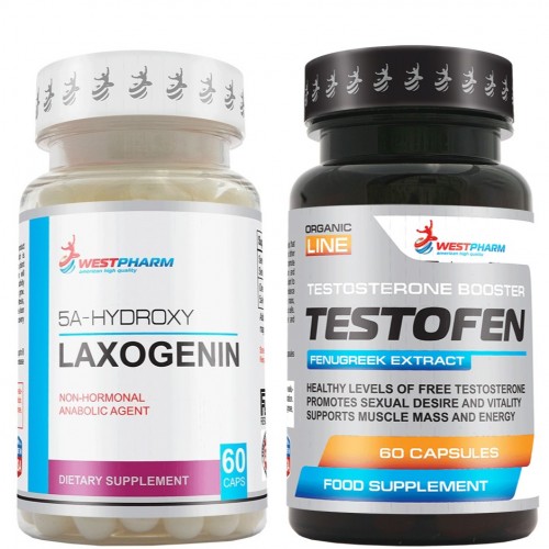 Курс на сухую мышечную массу Laxogenin + Testofen (WestPharm)