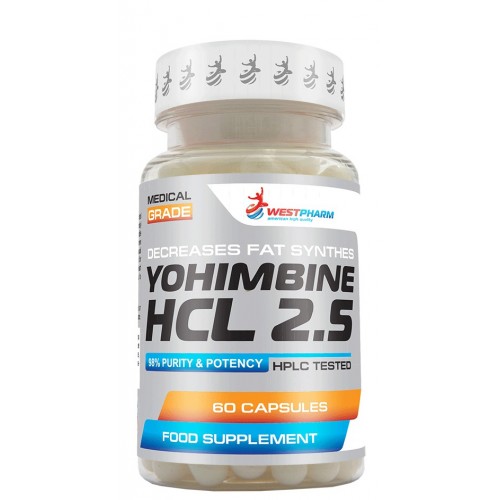 Yohimbine HCL 2.5 (60капс/2,5мг) (WestPharm),