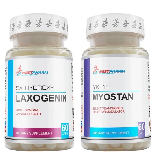 Курс на сухую мышечную массу Laxogenin + Myostan (WestPharm)